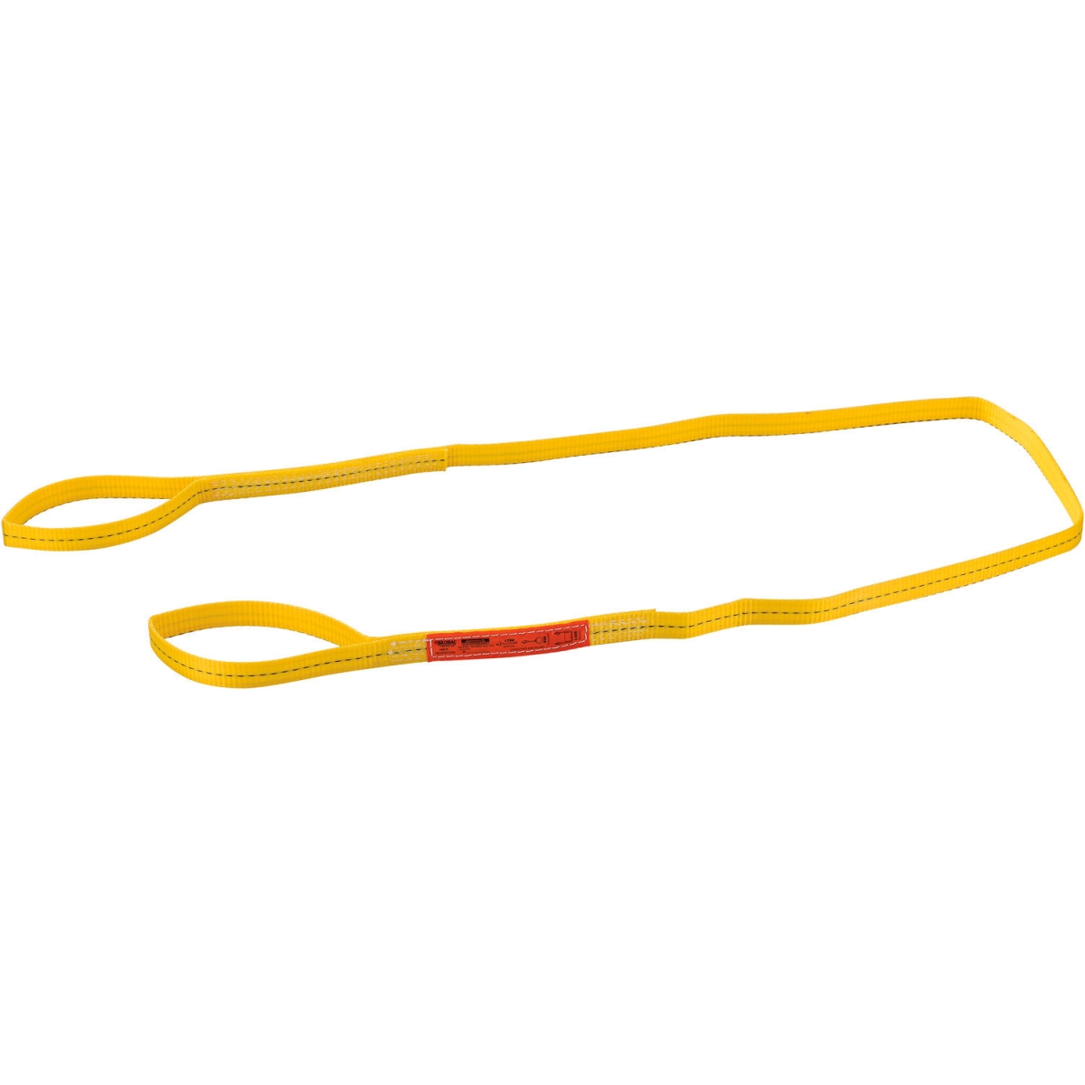 Picture of Global Industrial 298510 8 ft. x 1 in. Poly Web Sling - Light Duty - Eye & Eye - Yellow - 1200-950-2400 lbs