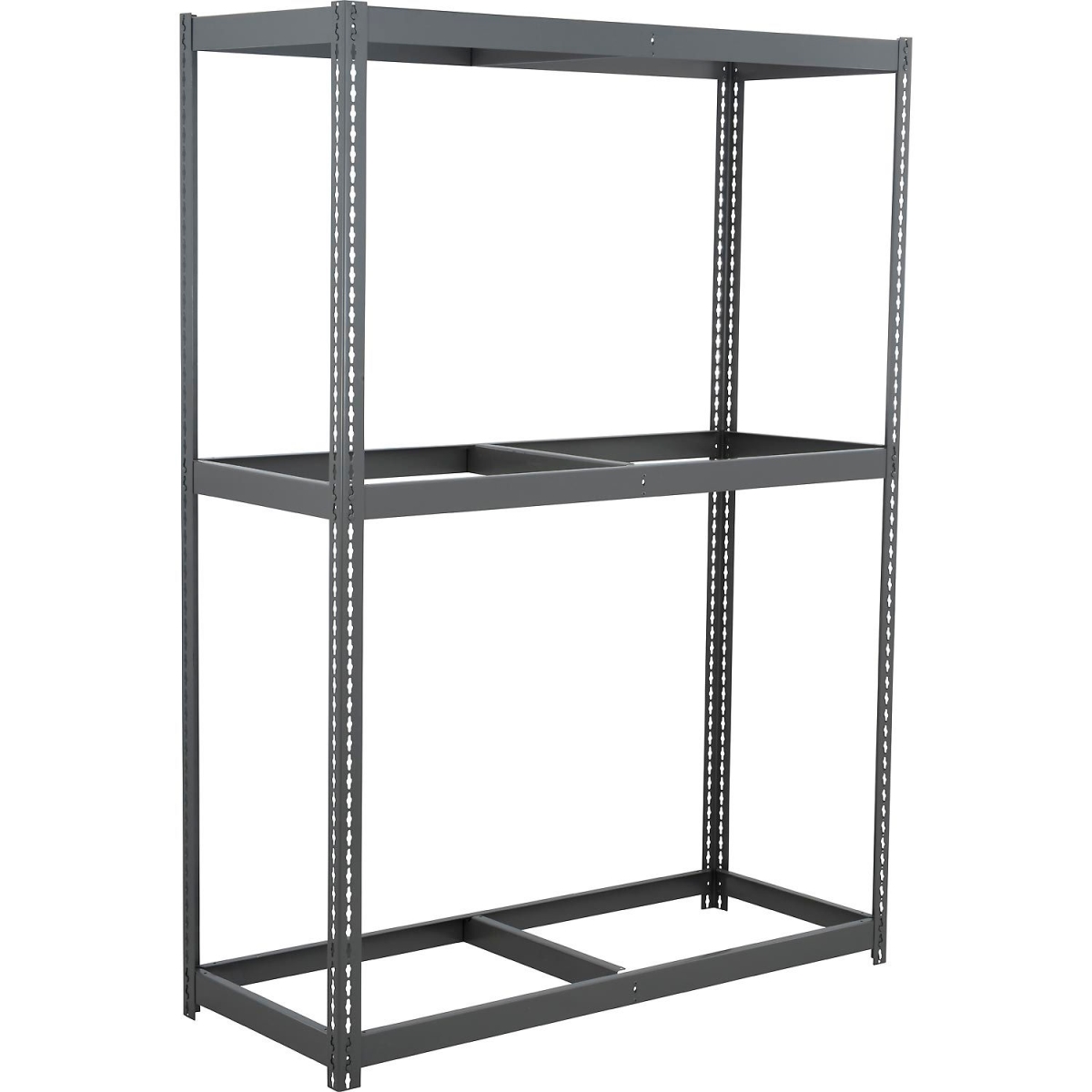 Heavy Duty Boltless Shelving - Gray - 60 x 24 x 96 in. - Adjustable Shelves