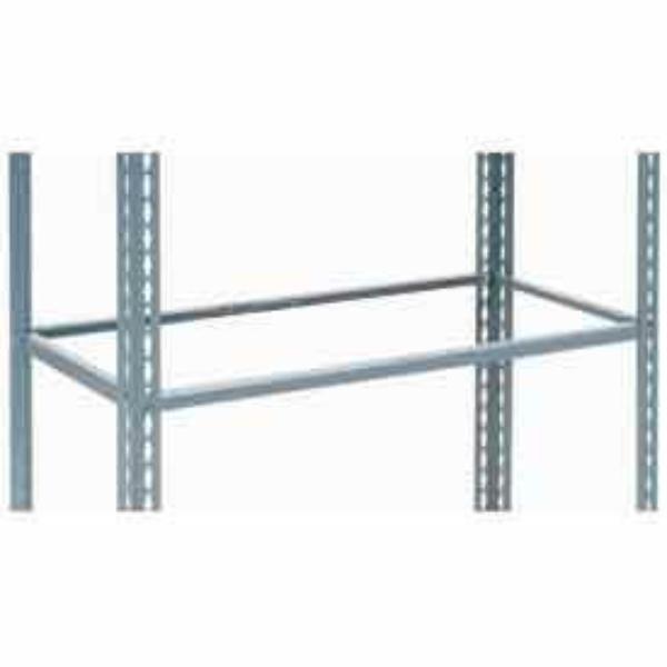 Global Industrial USBS1848N Single Rivet Additional Shelf - No Deck, Gray - 48 x 18 in.