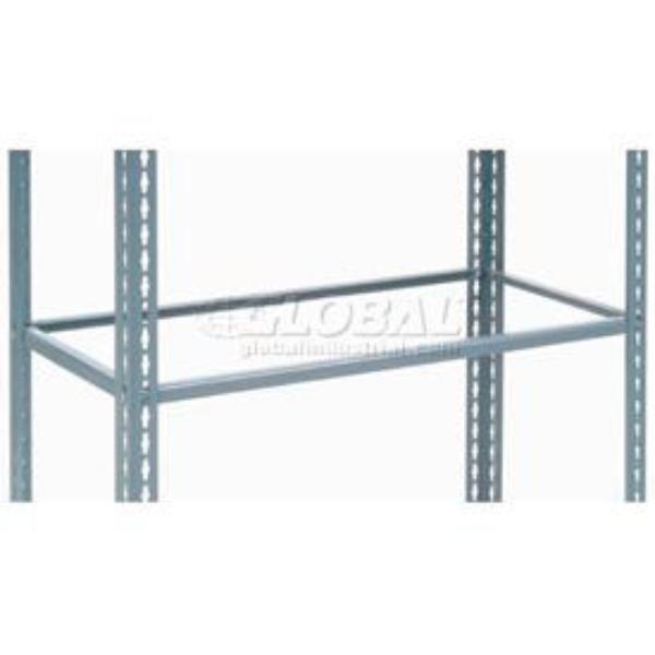 Global Industrial USBS1248N Single Rivet Additional Shelf - No Deck, Gray - 48 x 12 in.