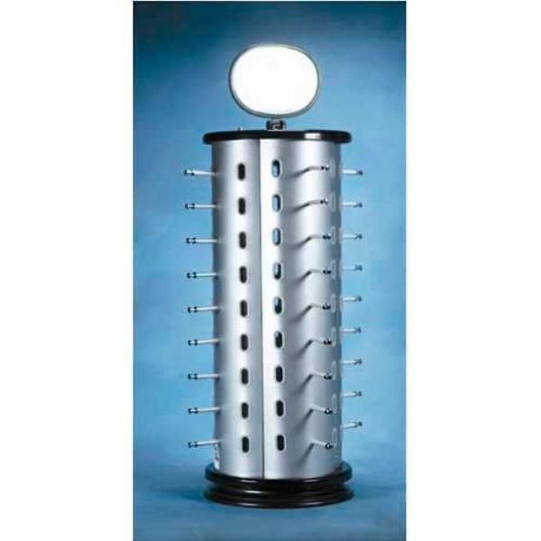 B1224159 Sunglass Rack - Holds - Silver - 44 Pairs
