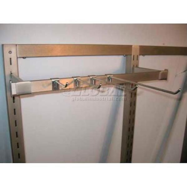 Picture of Amko Displays B1224204 4 in. Hangrail Hook for Slotted Wall - Satin Nickle - Silver