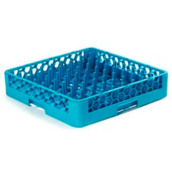 B637595 RTP14 - Opticlean Tall Peg Plate & Tray Rack - Carlisle Blue