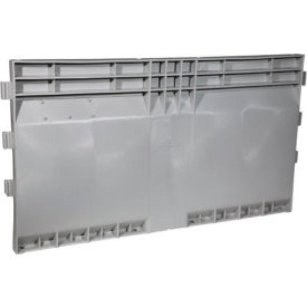 Picture of Decade Products 652856 Extended Solid Long Plastic Sidewall for Quick Assembly Container - 48 x 22 in. - Gray