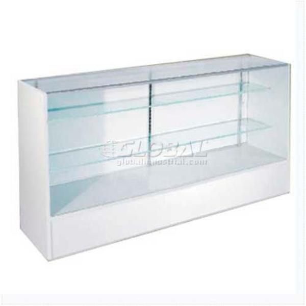 B1224000 4 ft. Full Vision Show Case - White