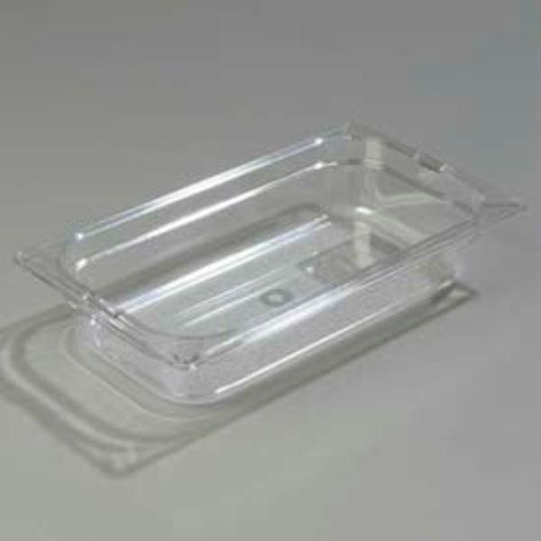 Picture of Carlisle Sanitary Maintenance B637946 12.75 x 7 x 2.5 in. Topnotch Food Pan - Clear