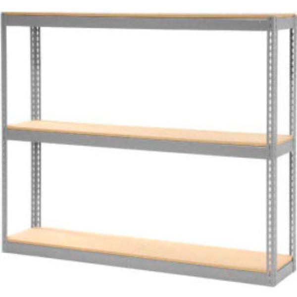 Global Industrial B2297910 Record Storage Rack Without Boxes - 72 x 15 x 60 in. - Gray