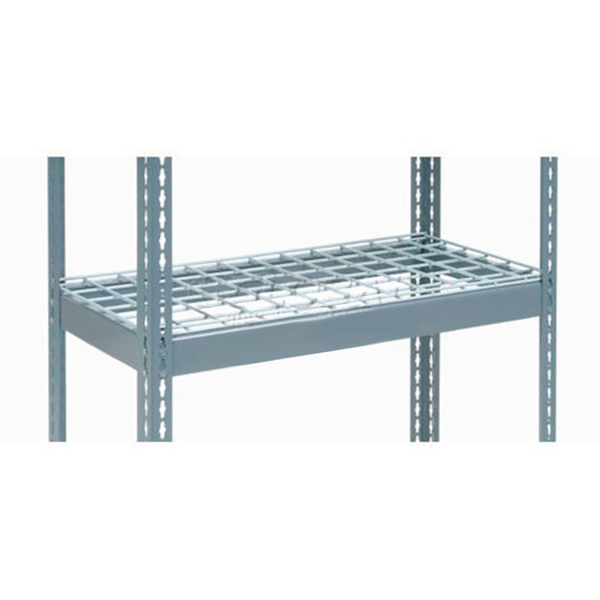 Global Industrial USBD1236R Double Rivet Additional Shelf - Wire Deck, Gray - 36 x 12 in.