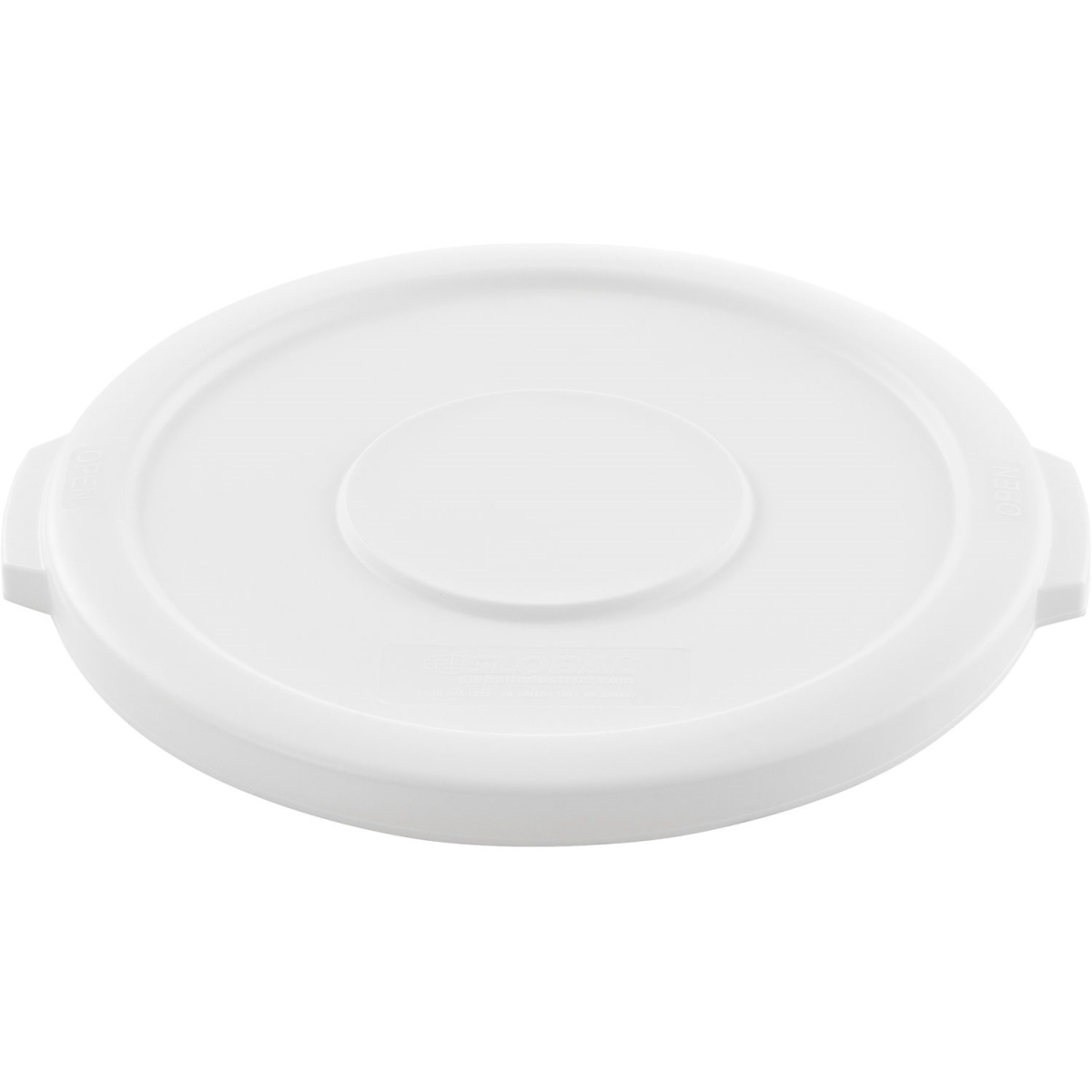 Global Industrial 240457WH Plastic Trash Can Lid - 10 gal - White