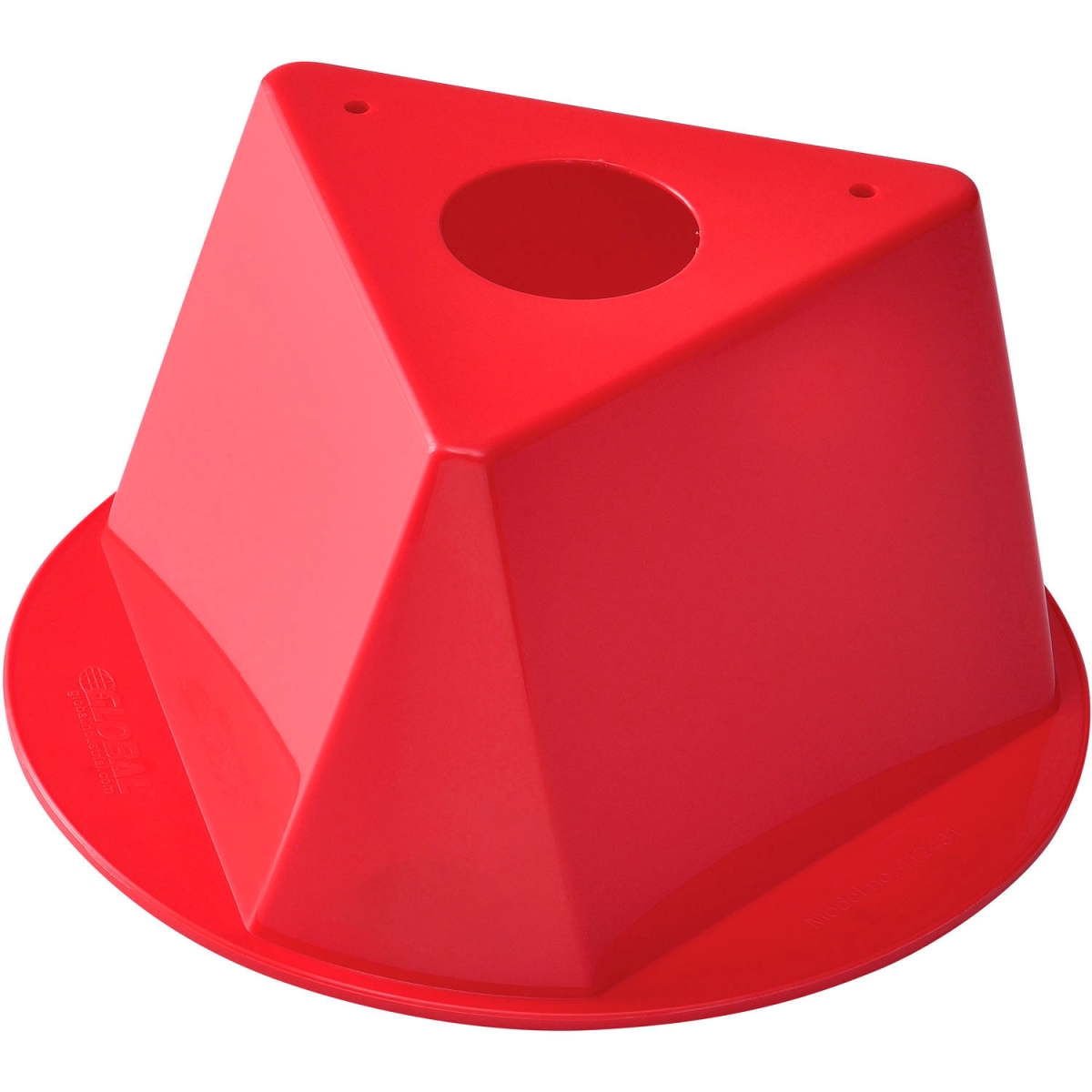 Red Inventory Control Cone - 10in. Diameter - Pack of 5 - High Visibility