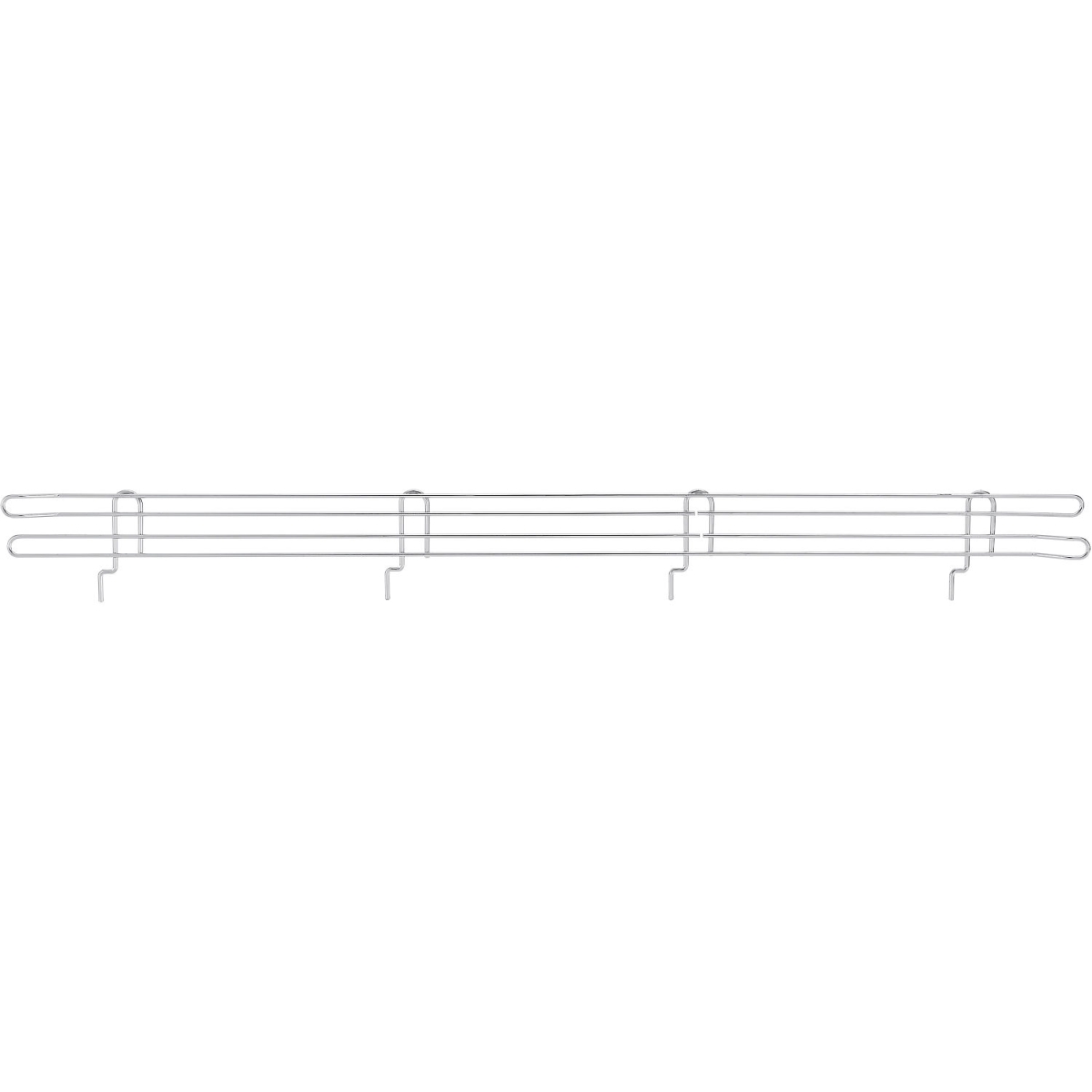 Global Industrial SL54C Nexel Chrome Ledge for Solid Shelves - 54 x 4 in.