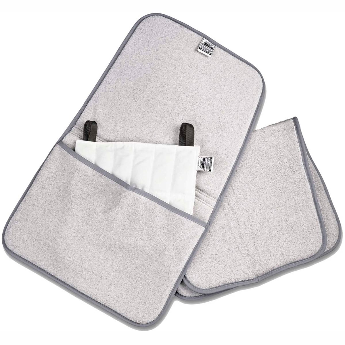 Hydrocollator Moist Heat Pack Cover - Light Gray - Standard Size - Foam-Filled Terry