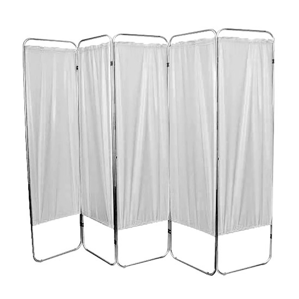 Picture of Fabrication B2221776 FEI Standard 5-Panel Privacy Screen - 6 Mil Vinyl Panels - 84 x 68 in. - White