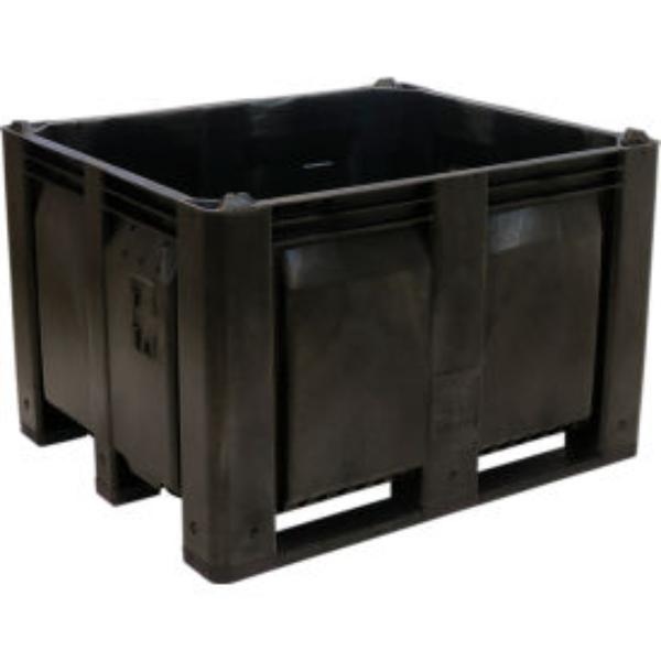 Picture of Decade Products B2350133 Solid Wall Pallet Container - Short Side Runners - 48 x 40 x 31 in. - Black - 1500 lbs