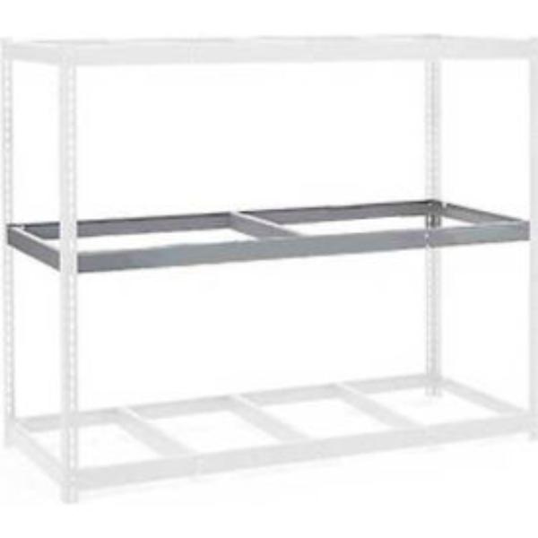 Global Industrial USBD3072N Double Rivet Additional Shelf - No Deck, Gray - 72 x 30 in.