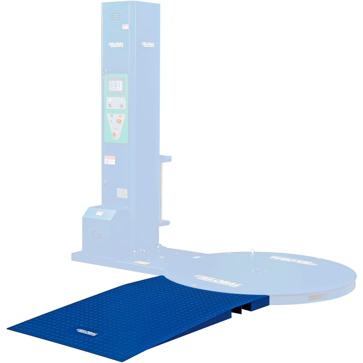 Global Industrial 412410 Ramp for Stretch Wrap Machine - Model 412409 & 238509 - Blue