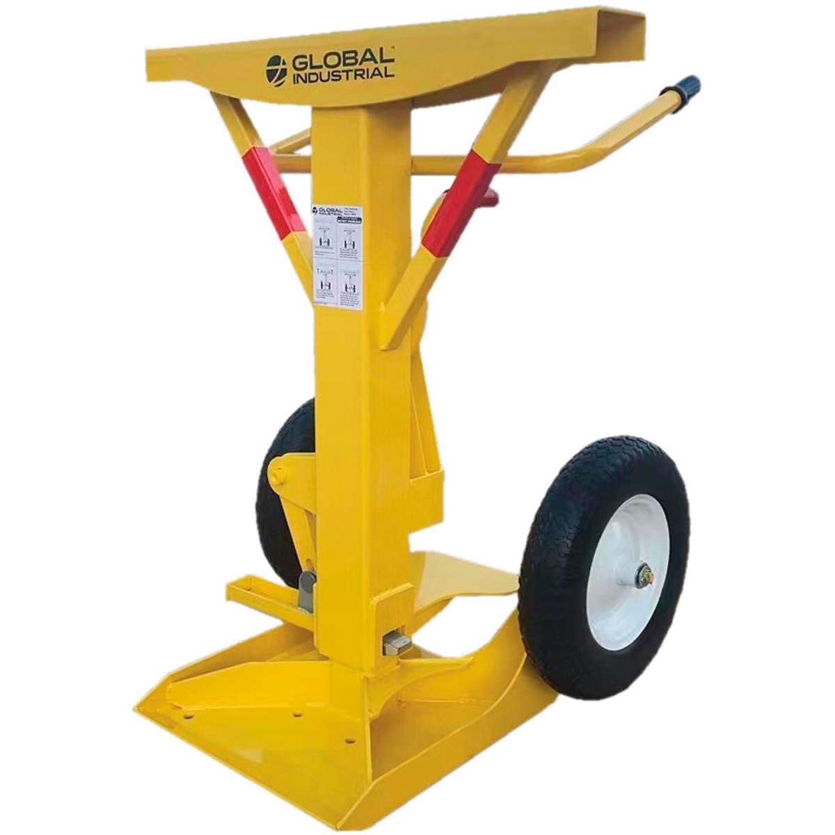 Global Industrial 298721 Quick-Adjust Trailer Stabilizing Jack Stand - Yellow - 100000 lbs
