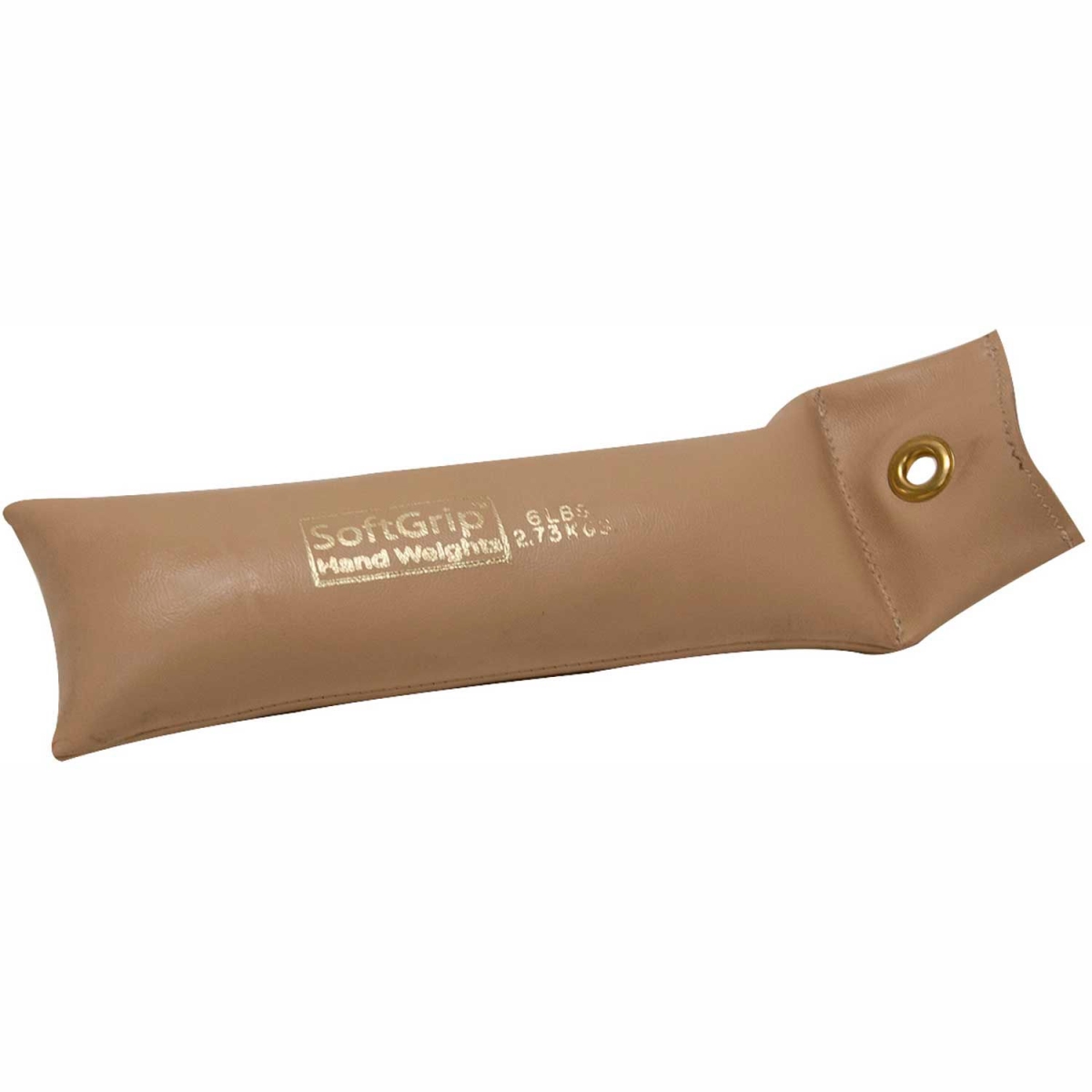B2192598 CanDo SoftGrip Hand Weight - Tan - 6 lbs
