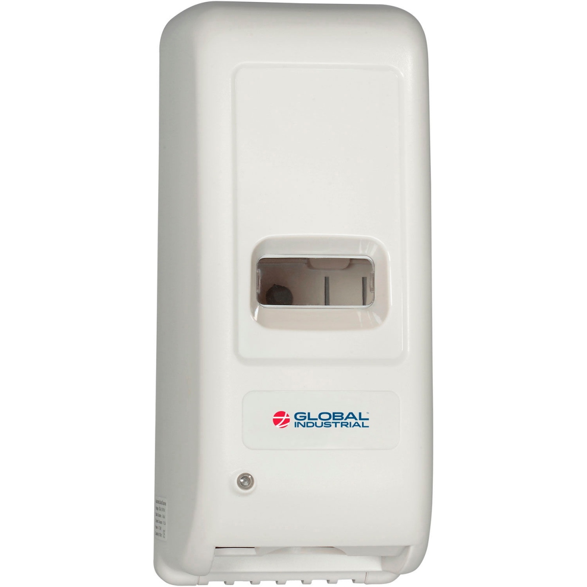 Picture of Global Industrial 695801 Automatic Hand Sanitizer & Liquid Soap Dispenser - White - 1000 ml Capacity