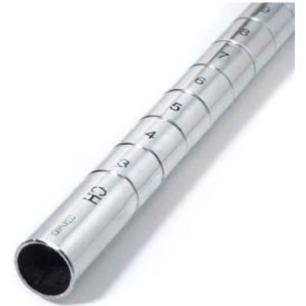 Global Industrial 711231 Nexel P80Z Poly-Z-Brite Post - Clear - 80 in. - Pack of 4