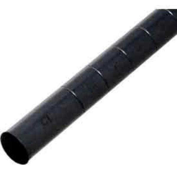 Global Industrial 711237 Nexel P6B Black Epoxy Post - 6 in. - Pack of 4