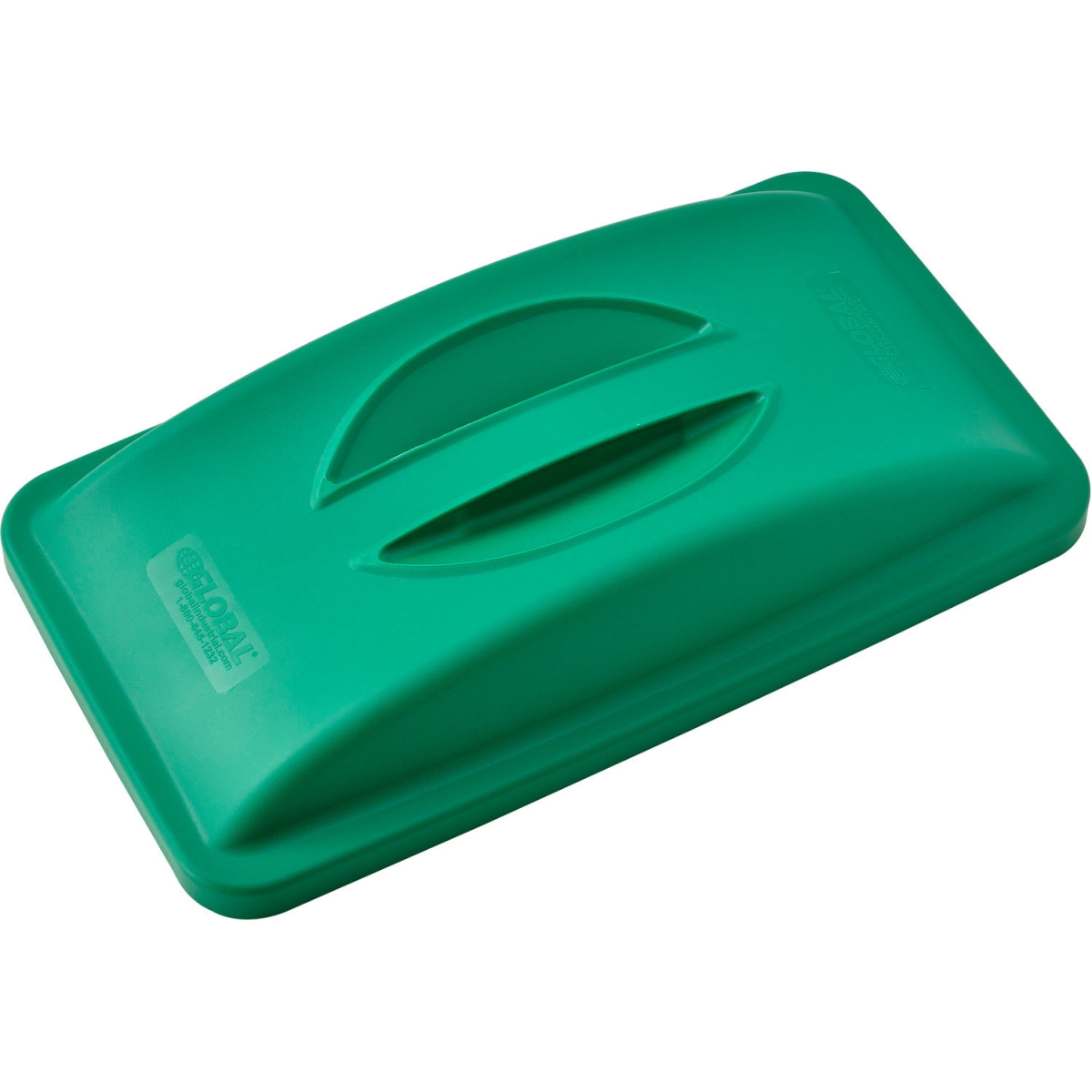 Global Industrial 261904GN Solid Lid with Handle - Green