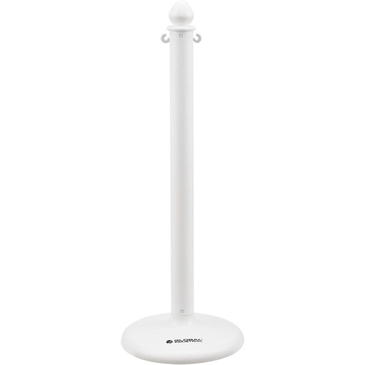 Global Industrial 708552WH Medium Duty Plastic Stanchion Post - 40 in. - White