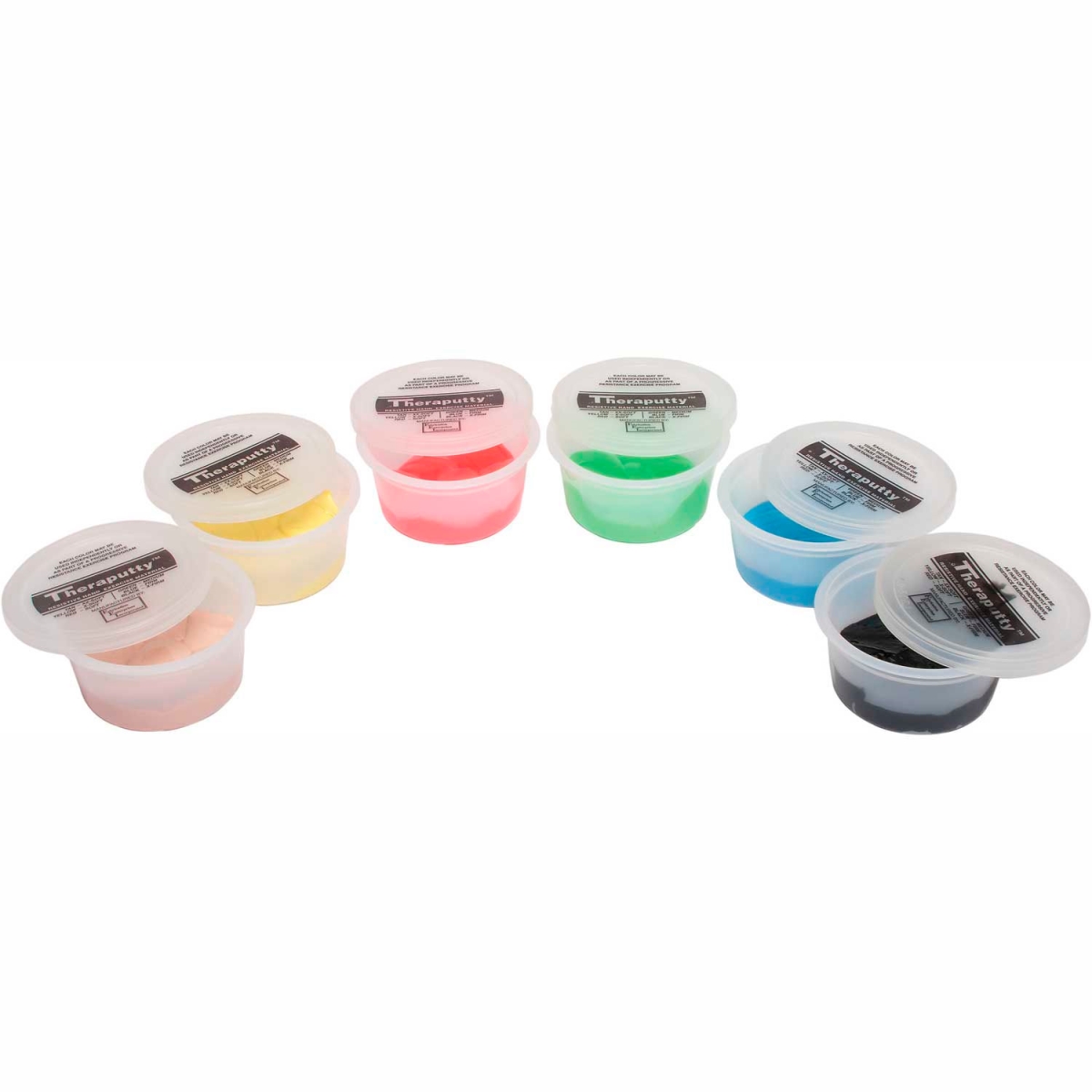 B2176991 Thera-Putty Exercise Putty Set, Multi Color - 2 oz - 6 Piece