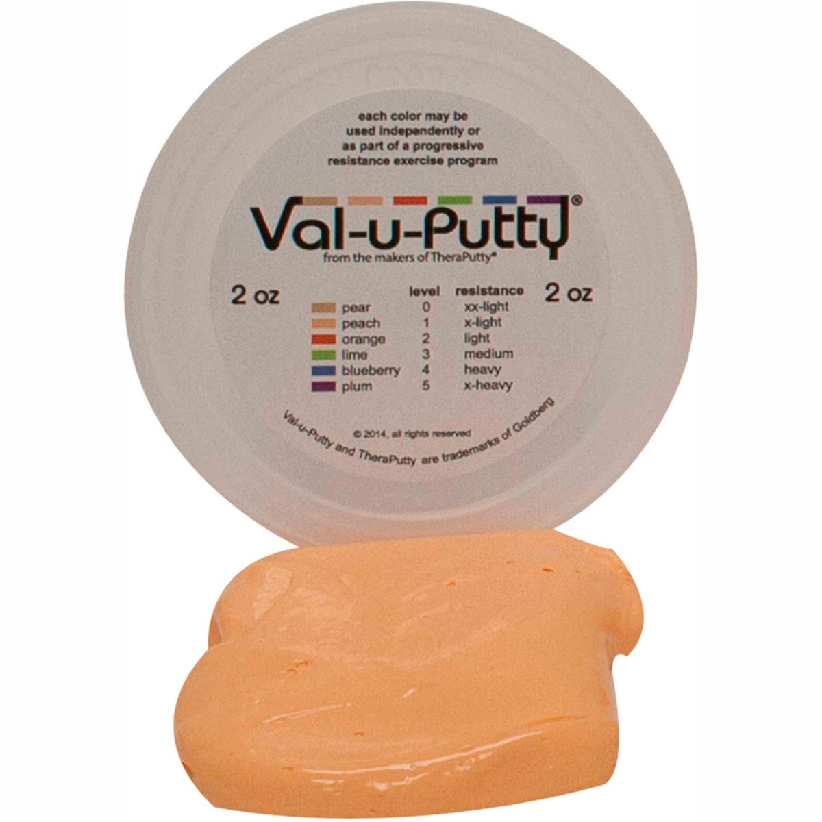 B2176965 Val-U-Putty Exercise Putty - Peach - X-Soft - 2 oz