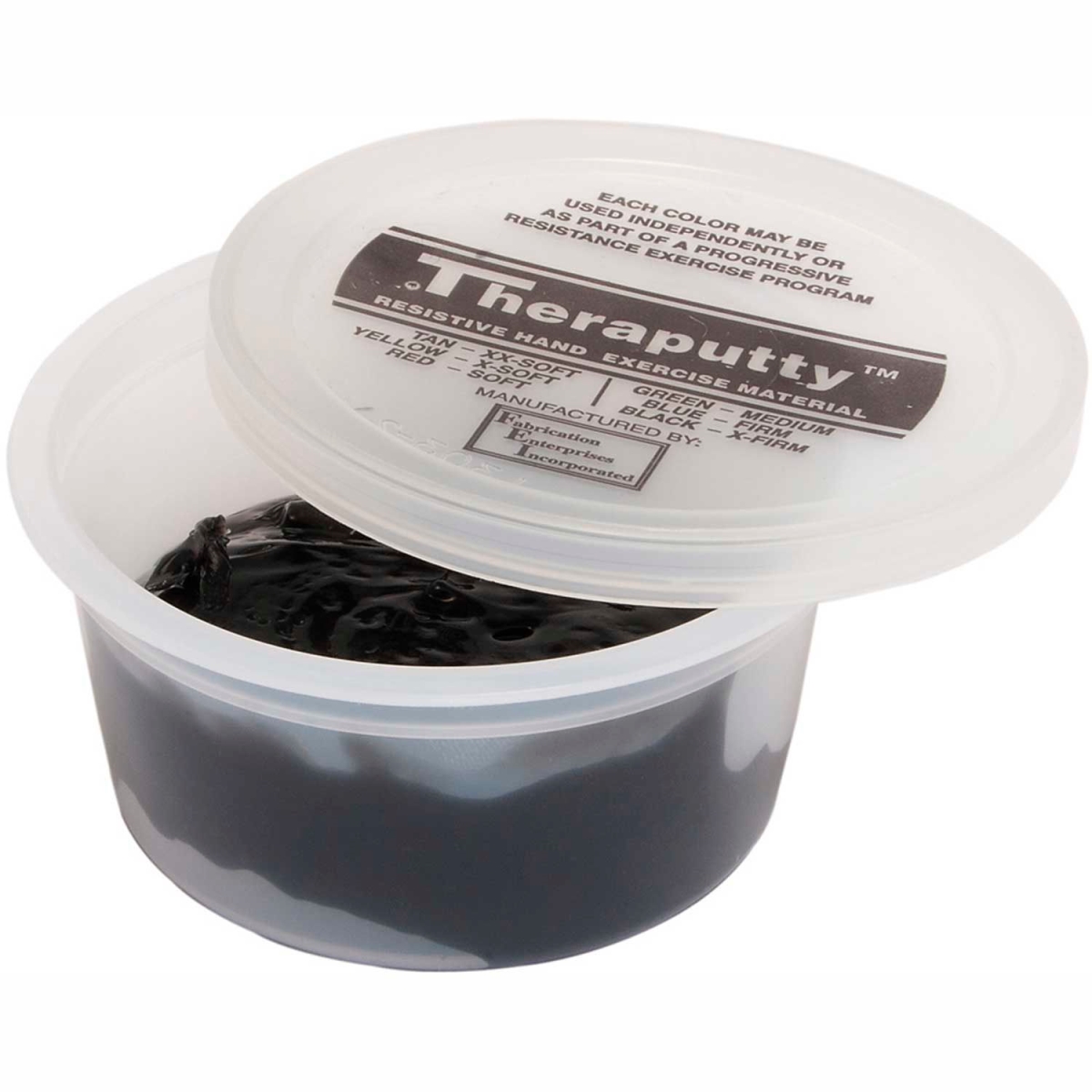 B2177074 Thera-Putty Plus protective Exercise Putty - Black - 2 oz - X-Firm