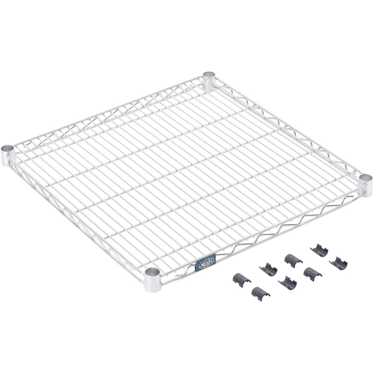 Global Industrial S2424S Nexel Stainless Steel Wire Shelf - 24 x 24 in. - Silver