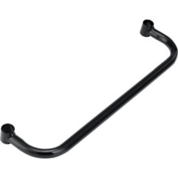 Global Industrial AE24B Nexel Black Epoxy Safety Push Handle - 24 in.