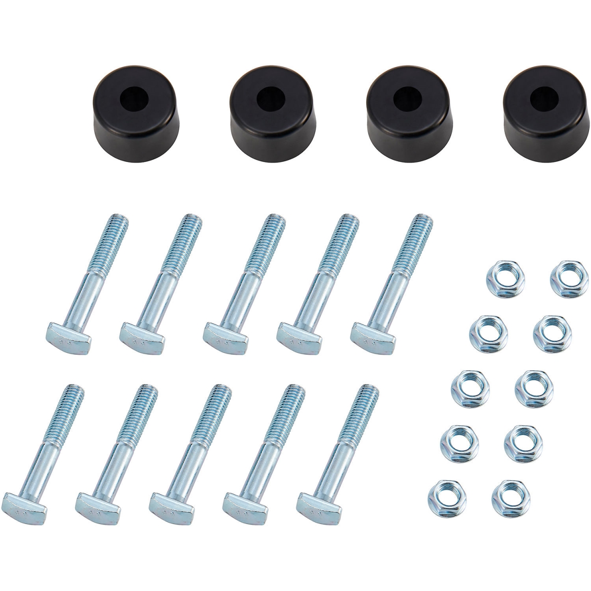 Global Industrial 298817 Bolted Pallet Rack Hardware Kit - Includes 10 Nuts - 10 Bolts - 4 Bushings - Green