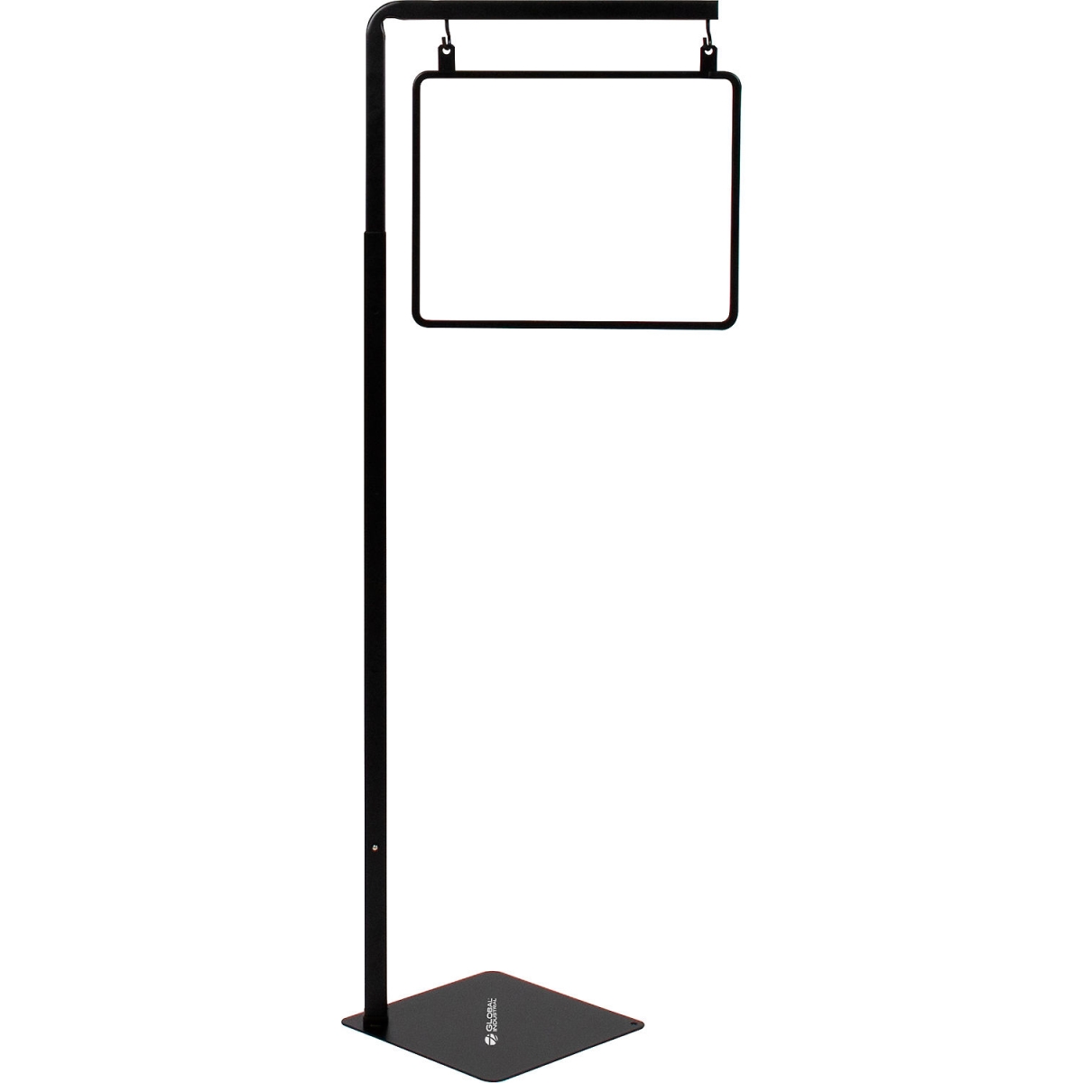 Global Industrial 243330 Pallet Sign Holder with Frame - 14 x 11 in. Insert - Black