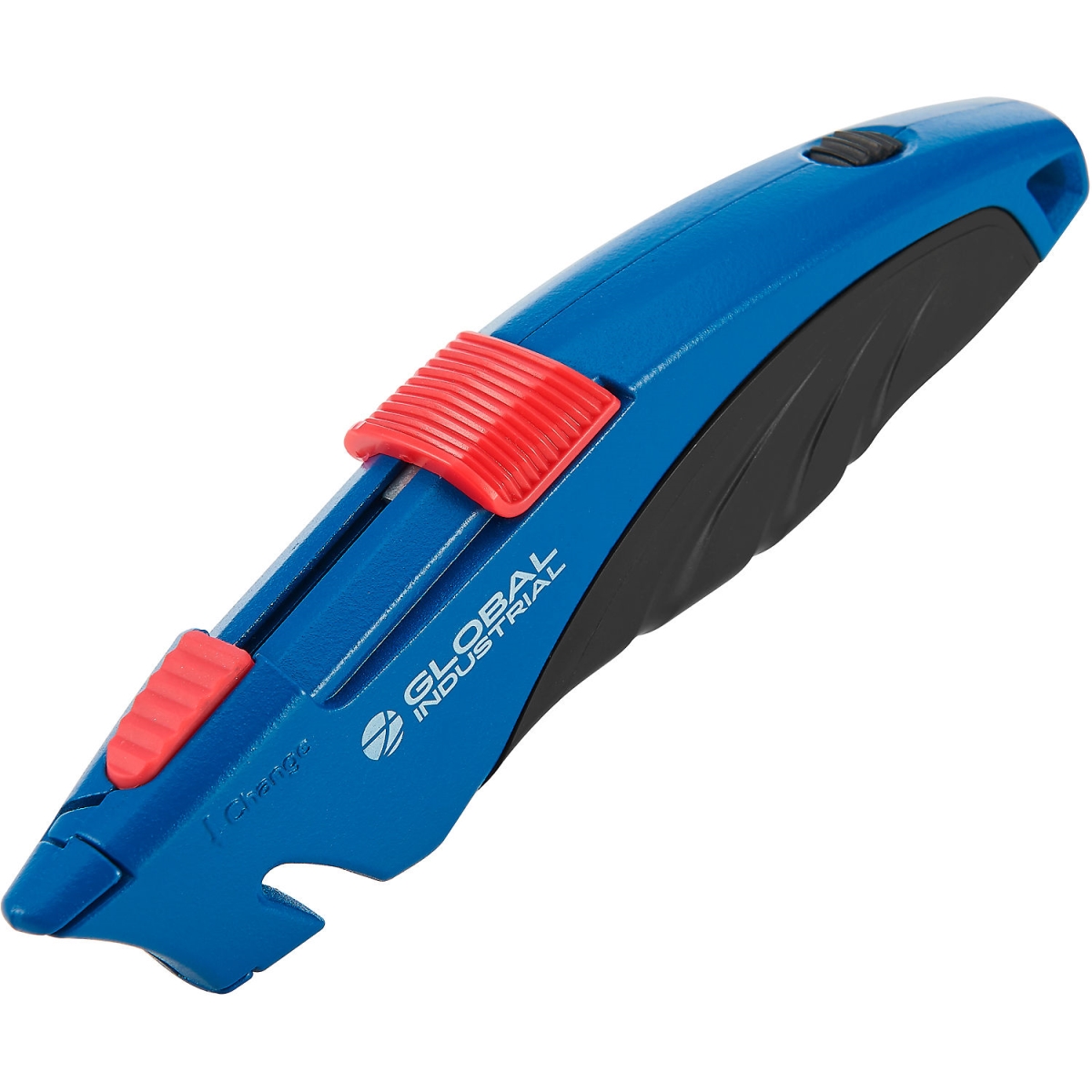 Picture of Global Industrial 338339 Utility Knife - Blade Storage & Safety Cutter - Blue