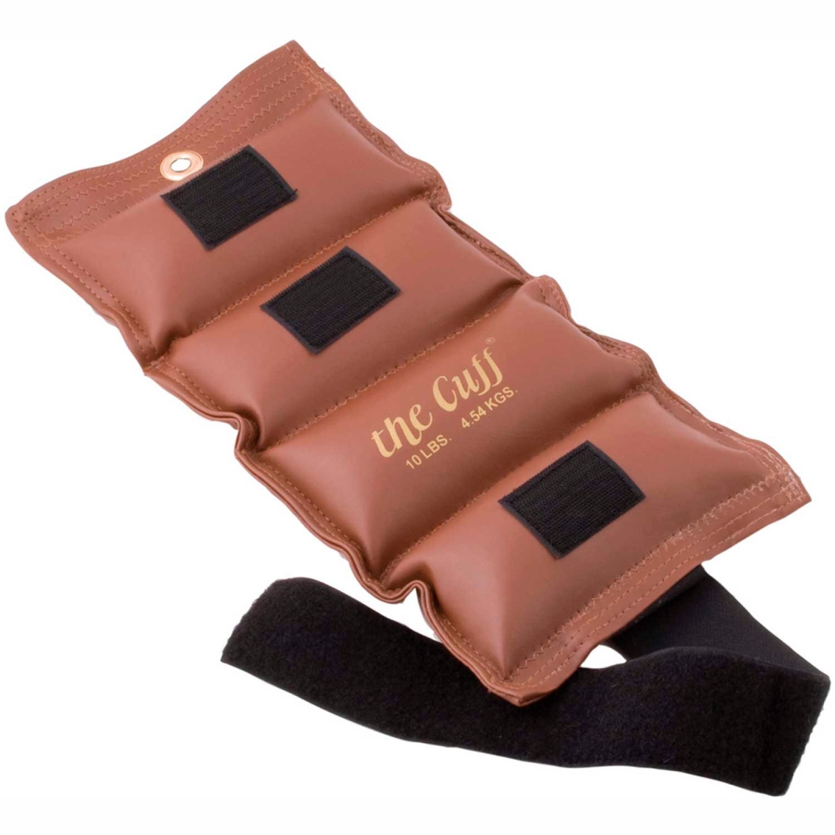 Deluxe Cuff Wrist & Ankle Weight - Brown - 10 lbs - Secure Fit Design