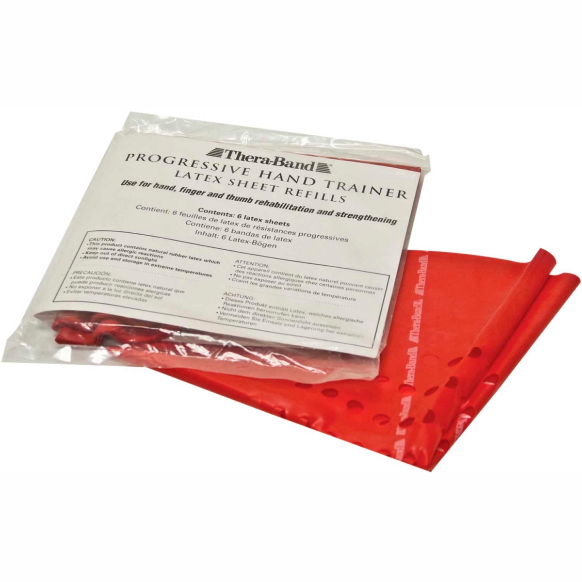 B2179044 Thera-Band Progressive Hand Trainer - 6 Sheet Refills - Red - Light