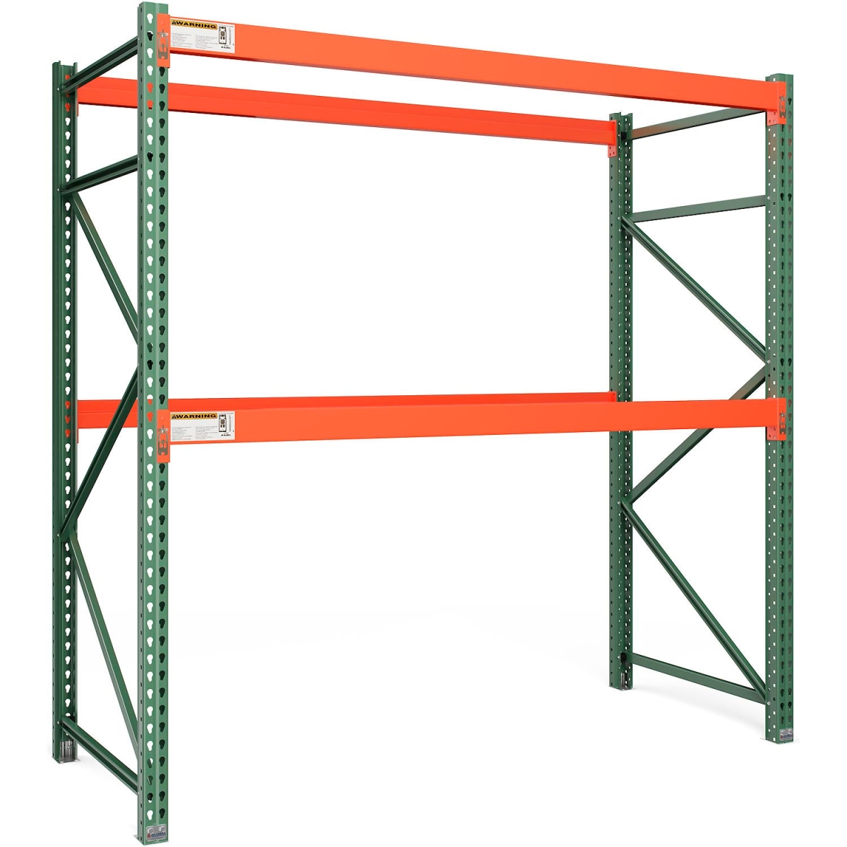 Teardrop Pallet Rack Starter - Orange - 96 x 48 x 96 in. - 7160 lbs Capacity