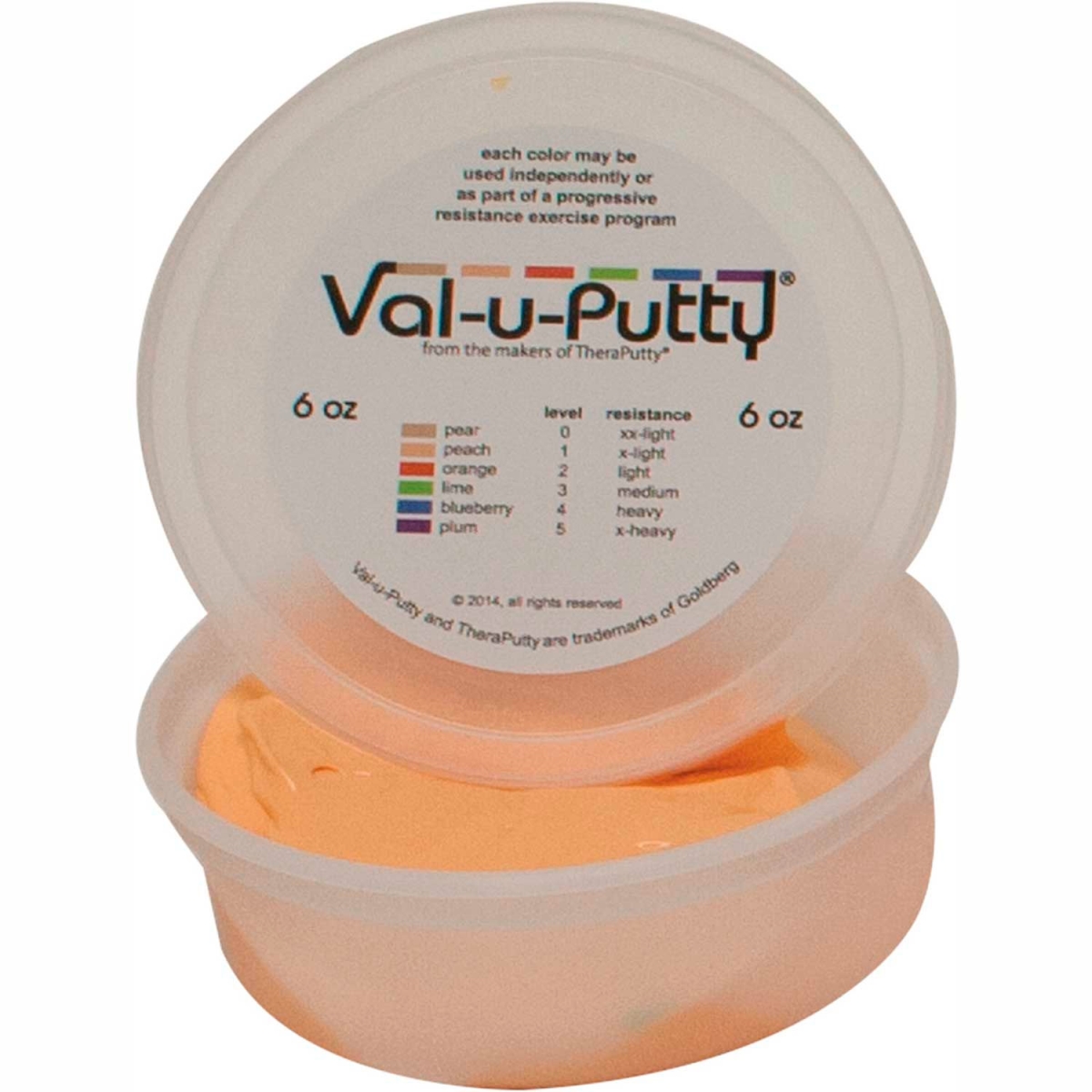 B2176925 Val-U-Putty Exercise Putty - Peach - X-Soft - 6 oz
