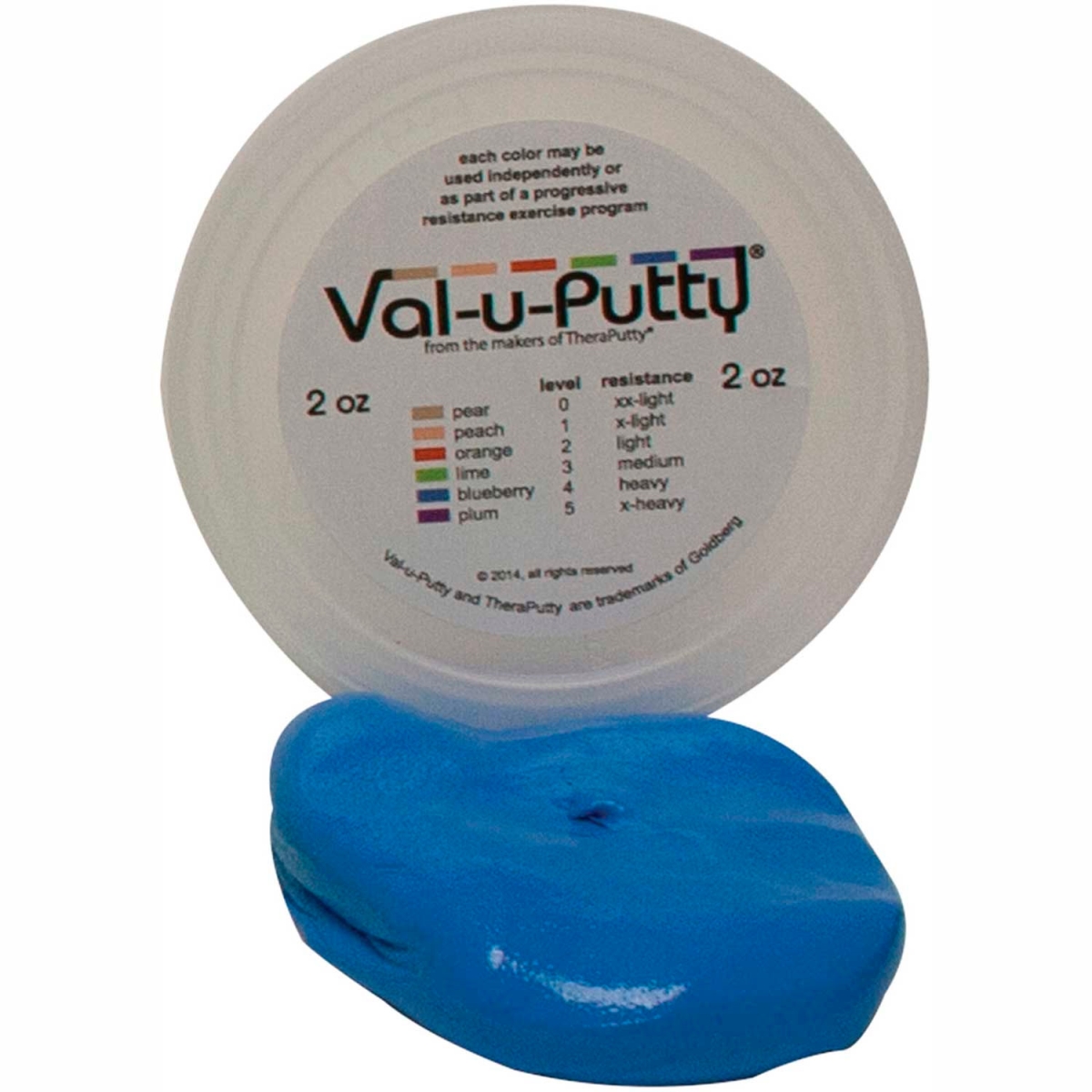 B2176957 Val-U-Putty Exercise Putty - Blueberry - Firm - 2 oz