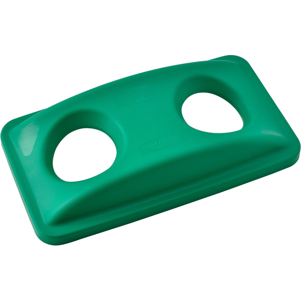 Global Industrial 261905GN Bottles & Cans Recycling Lid - Green
