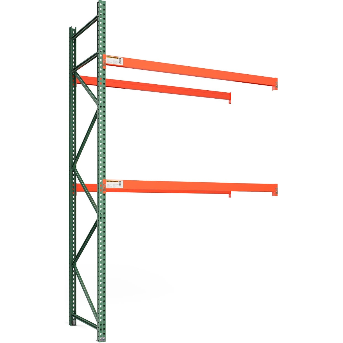 Teardrop Pallet Rack Add-On - Orange - 96 x 42 x 144 in. - 3230 lbs Capacity