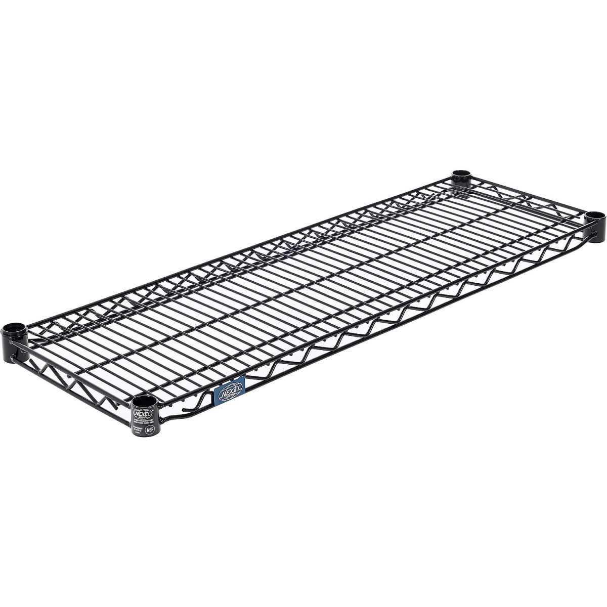 Global Industrial S1236B Nexel Black Epoxy Wire Shelf - 36 x 12 in.