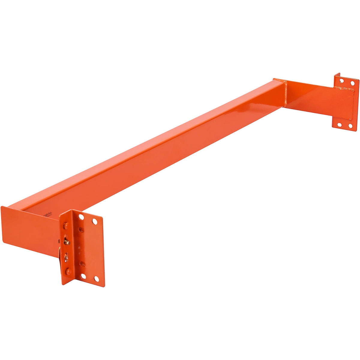 Global Industrial 413109 Teardrop Pallet Rack Backstop - 48-6 in. Offset - Orange