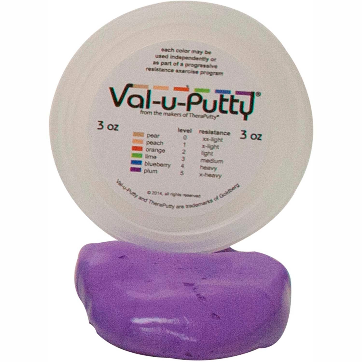 B2176942 Val-U-Putty Exercise Putty - Plum - X-Firm - 3 oz