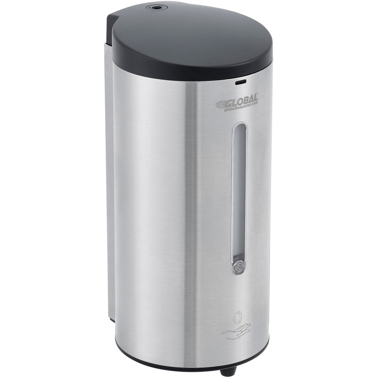 Picture of Global Industrial 641521 Automatic Foam Soap & Sanitizer Dispenser - 700 ml - Stainless Steel - Brushed