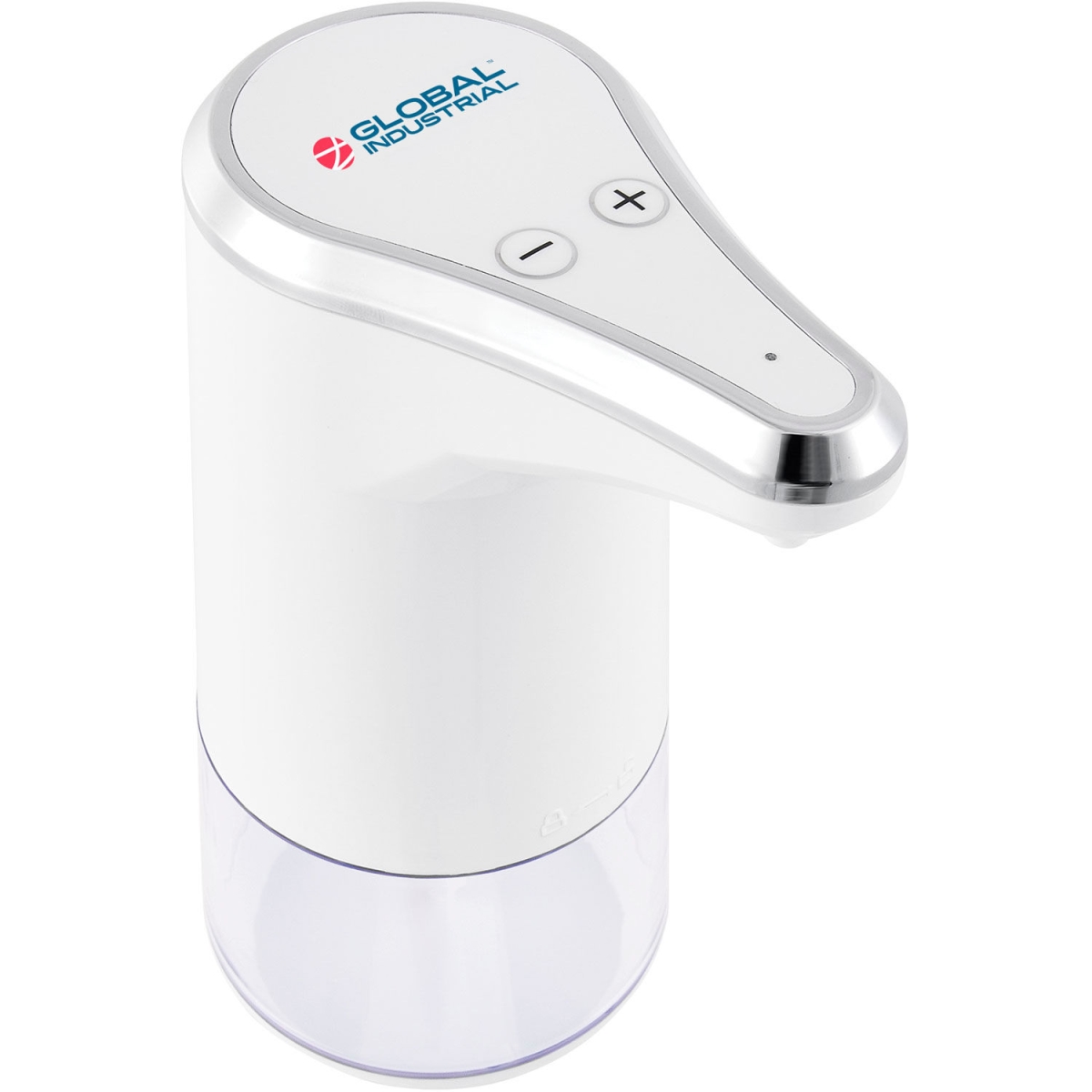Picture of Global Industrial 641528 Countertop Automatic Soap or Sanitizer Foam Dispenser - 350 ml - White & Chrome
