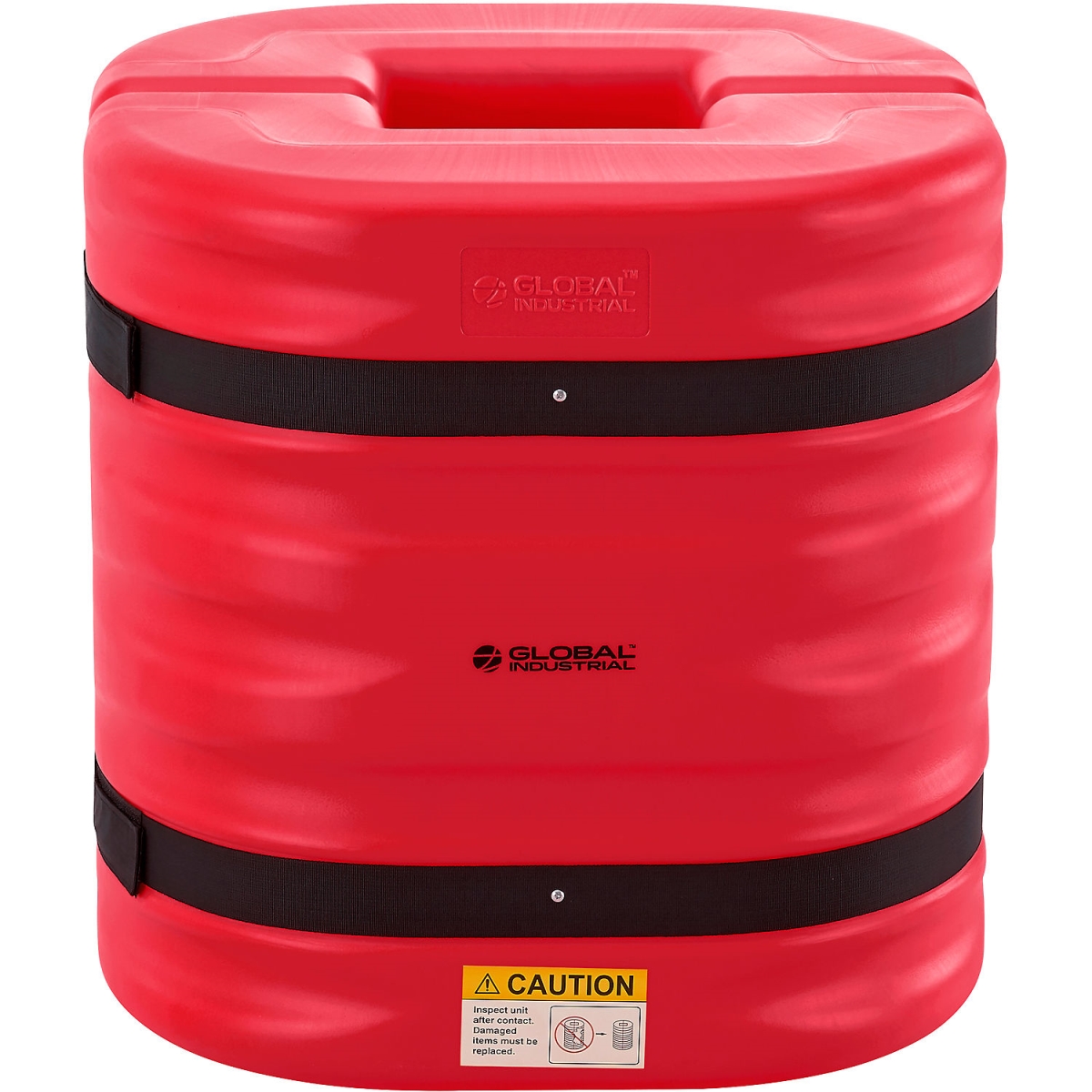 Global Industrial 670828RD Column Protector - 8 in. Opening - 24 in. High - Red