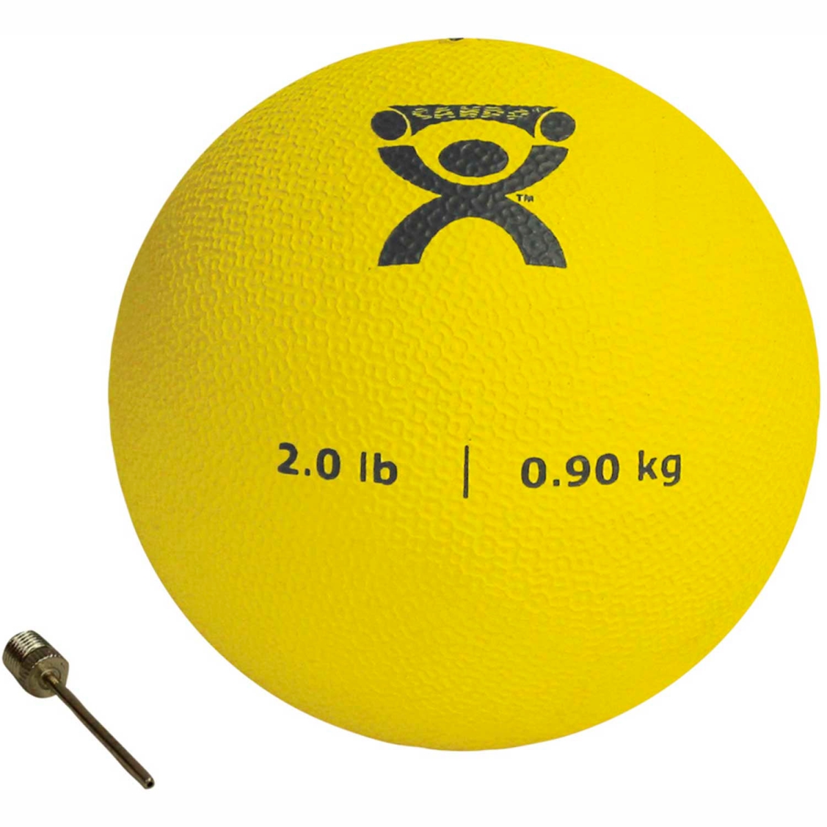 B2192862 CanDo Soft Pliable Medicine Ball - 5 in. - Yellow - 2 lbs
