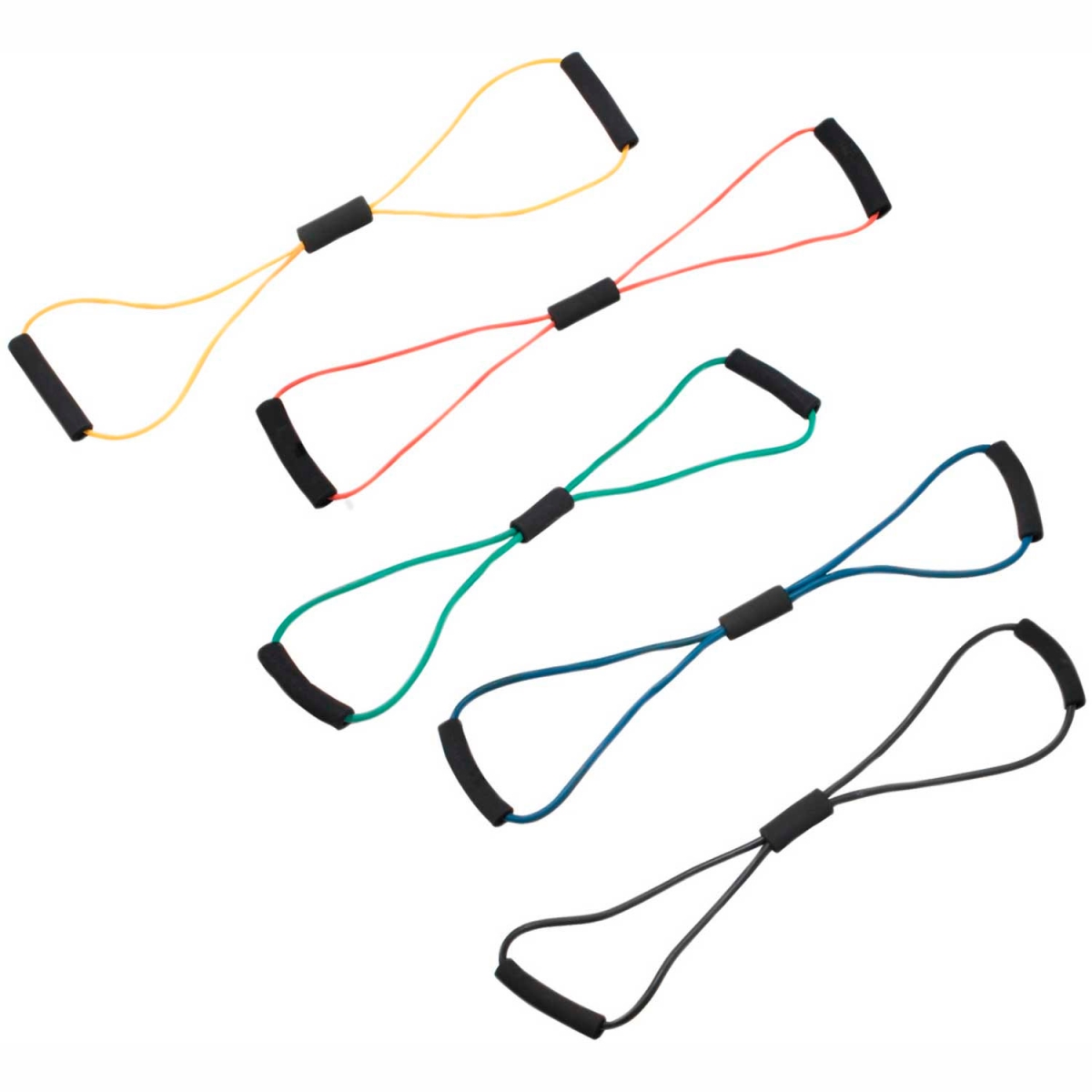B2188425 CanDo Bowtie Tubing Exerciser - 30 in. - Assorted - 5 Color Set